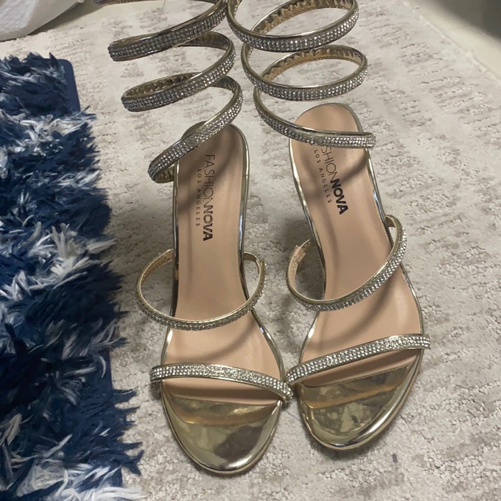 Gold heels